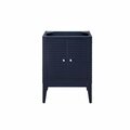 James Martin Vanities Linden 24in Single Vanity Cabinet, Navy Blue E213-V24-NVB